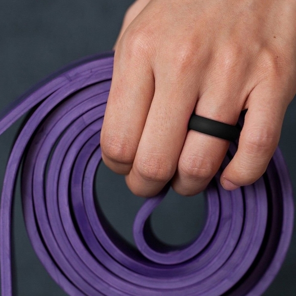 Pack of 5 Silicone Rings Band ❤💍 - Picture 5 of 16